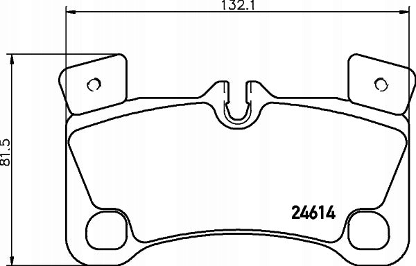 Rear Brake Pad 7L0698451D 2461401 P85103 Compatible With AUDI Q7 4LB