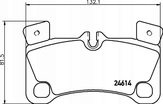 Rear Brake Pad 7L0698451D 2461401 P85103 Compatible With AUDI Q7 4LB