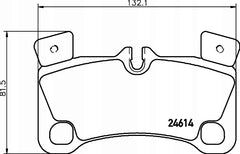 Rear Brake Pad 7L0698451D 2461401 P85103 Compatible With AUDI Q7 4LB