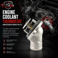 Engine Coolant Thermostat 1122030275 Compatible With Mercedes Benz M112