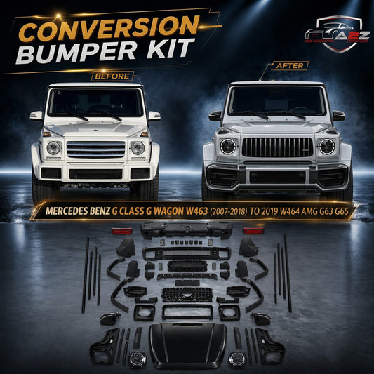 A To Z Compatible With Mercedes Benz G Class G Wagon W463 (2007-2018) Upgrade Facelift Convert To 2019 W464 Amg G63 G65 Conversion Body Kit Bumper Headlight Taillight Hood CC-9741 (Shipping Cost Not Included In Price)