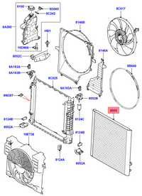 Radiator LR010964 Compatible with LAND ROVER RANGE ROVER III (L322)