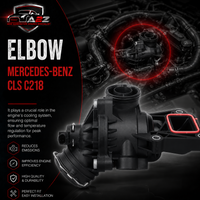 Elbow (Thermostat) 2762000515 2762000015 2762000115 Compatible With MERCEDES-BENZ CLS C218 For Tag-E-22