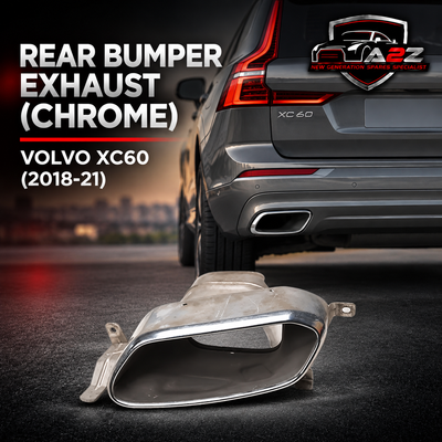 Rear Bumper Exhaust (Chrome) Right 31425211 31425212 Compatible With Volvo XC60 (2018-21)