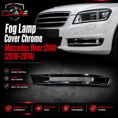 Fog Lamp Cover Chrome Left 2048853774 & Right 2048853874 Compatible With Mercedes Benz (204) (T2) (AMG) (2010-2014) Tag No.253