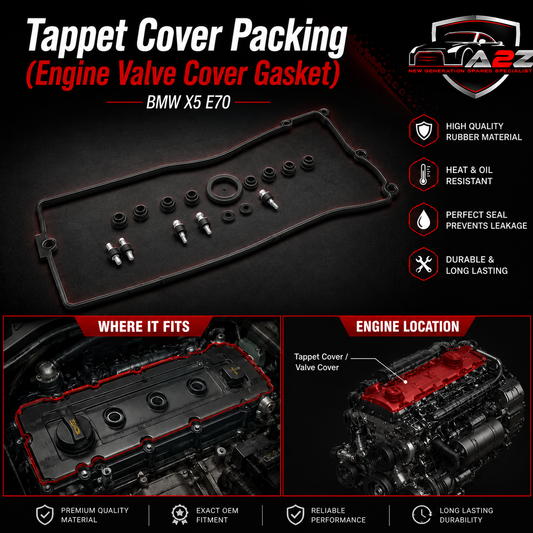 Tappet Cover Packing (Engine Valve Cover Gasket) 11127513194 Compatible With  BMW X5 E70