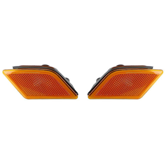 Front Bumper Side Marker Light Lamp  Left 2048200121 & Right 2048200221 Compatible with Mercedes Benz C-CLASS W204 2008-2010 Tag-FBL-11