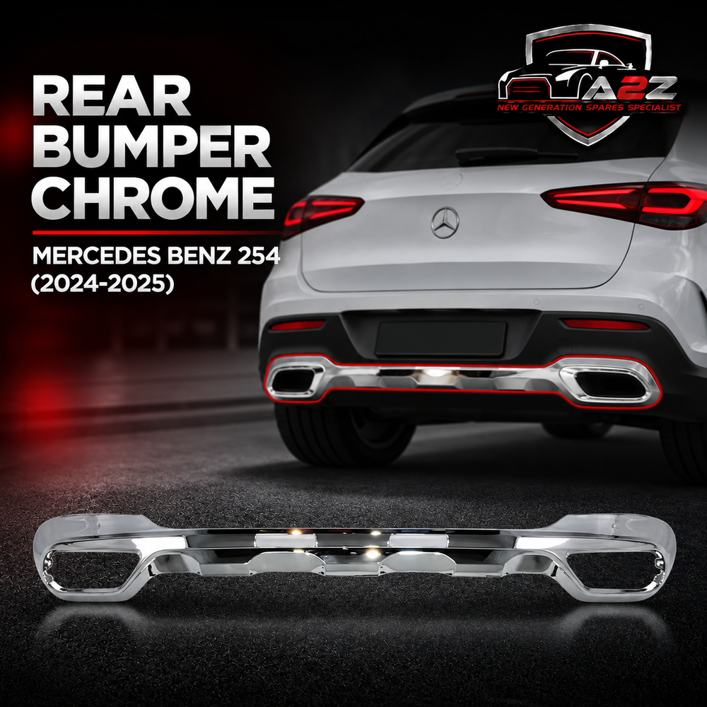 Rear Bumper Chrome 2548858100 Compatible With Mercedes Benz (254) (2024-2025) Tag No.295