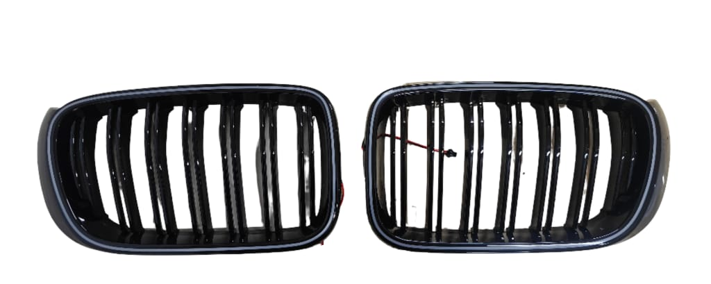 Double Line Show Grill With LED Light Compatible With BMW = F25 (2014-2017) No.5