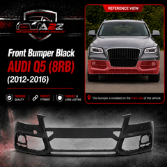 Black Front Bumper 8R0807065C 8RO807065C Compatible With AUDI Q5 (8RB) (2012-2016)