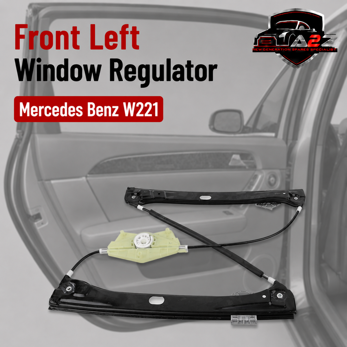 Front Left Window Regulator 2217200146 Compatible With Mercedes Benz W221