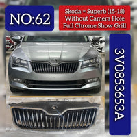 Show Grill (Without Camera Hole) 3T0853668B 3T0853607B  Compatible With Skoda Superb (2015-2018) Tag No.62
