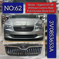 Show Grill (Without Camera Hole) 3T0853668B 3T0853607B  Compatible With Skoda Superb (2015-2018) Tag No.62
