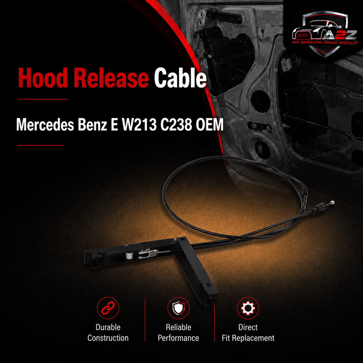 Hood Release Cable A2138800059/A21388000Y59 2138800059Compatible With Mercedes Benz E W213 C238 OEM