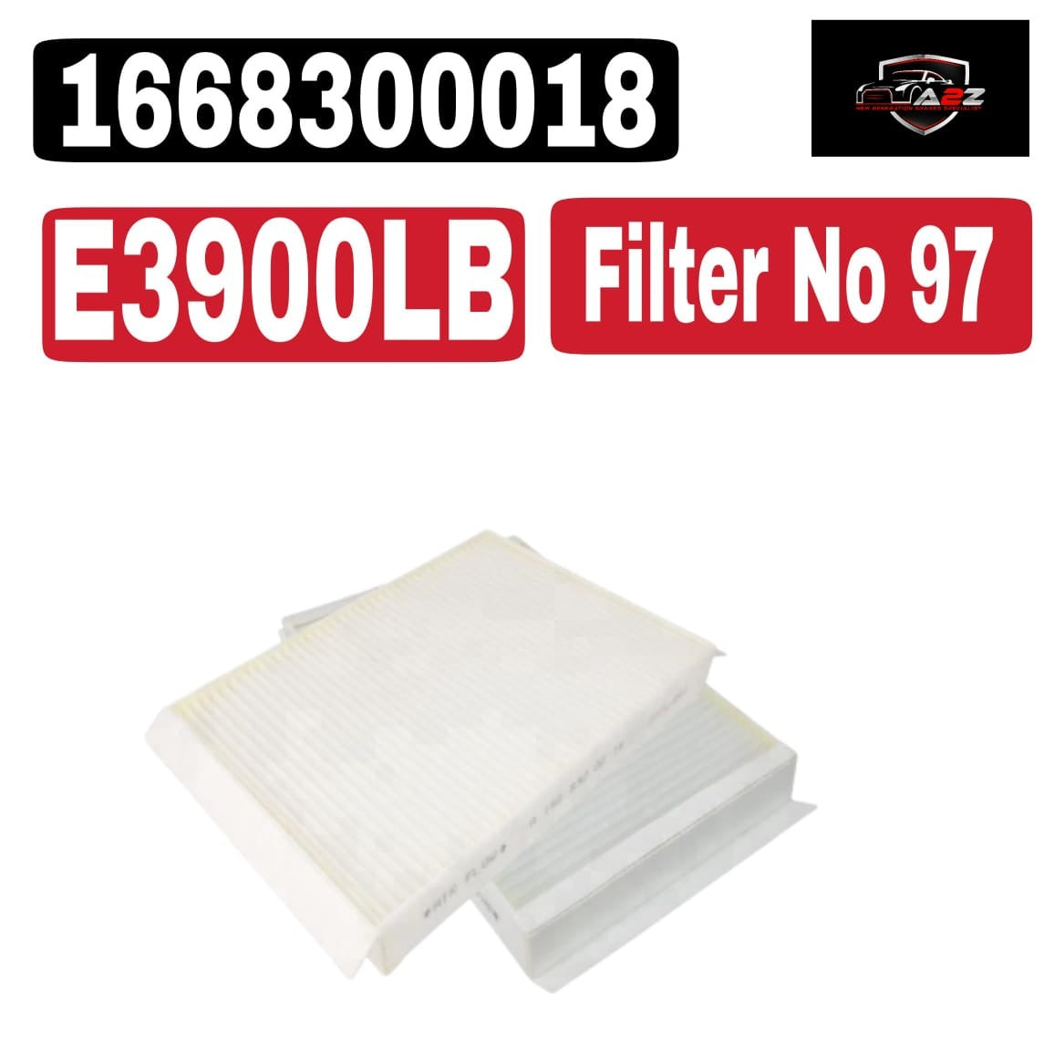 Air Filter  E3900LB & 1668300018 & LA877 Compatible With MERCEDES-BENZ AMG GT (X290) & C-CLASS (W205) & C-CLASS Convertible (A205)Tag No.97