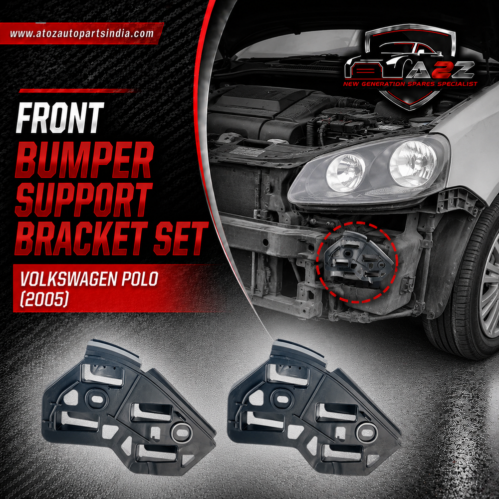 Front Bumper Support Set Left 6Q0807183A & Right 6Q0807184A Compatible With Volkswagen Polo (2005)