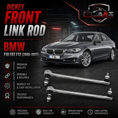 Front Axle Sway Bar End Stabilizer Link Right  & Left Set 31356777319 Compatible With BMW 5 Series (F10) & 5 Gran Turismo (F07) & 6 Convertible (F12) & 7 Series (F01, F02, F03, F04)