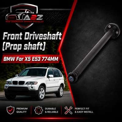 Front Driveshaft (Prop shaft) Assembly 26207508629  26201229606 Compatible With BMW For X5 E53 774MM