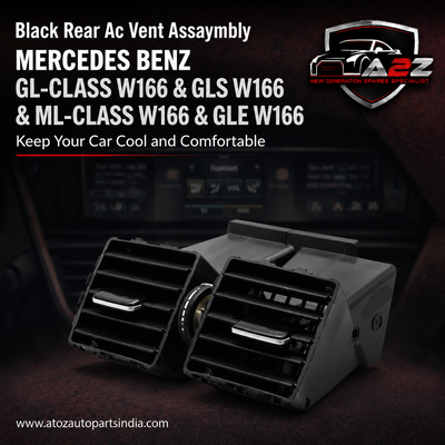 Black Rear Ac Vent Assay 1668300554 Compatible With MERCEDES BENZ GL-CLASS W166 & GLS W166 & ML-CLASS W166 & GLE W166
