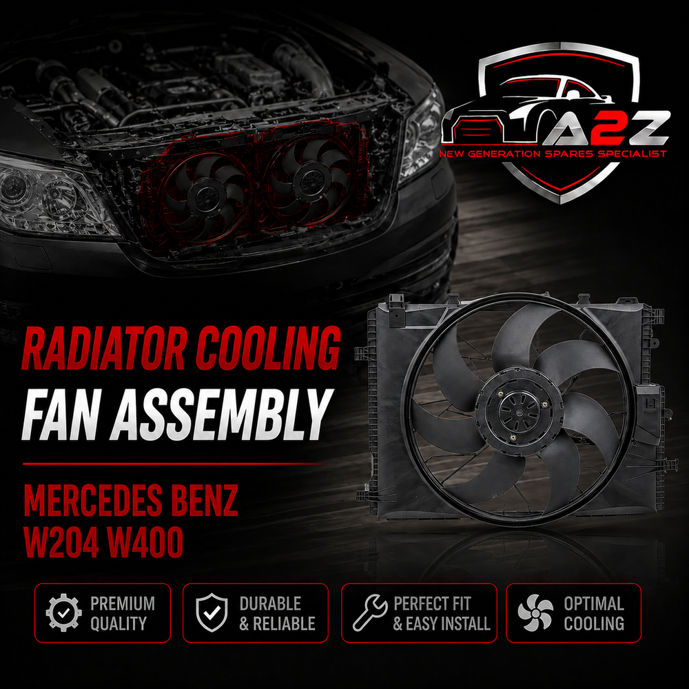 Radiator Cooling Fan Assembly 2045000393 Compatible With Mercedes Benz W204 W400