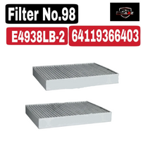 Cabin Air Filter E4938LB-2 & 64119366403 & LAK995/S 64119366403 64119366401 64119361717 64116996209 64116996208 64116996200 Compatible With BMW 5 (G30, F90) & 6 Gran Turismo (G32) & 7 (G11, G12) Tag : 98
