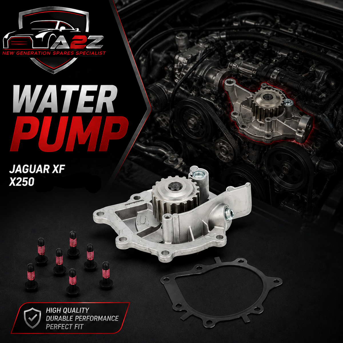 Water Pump WP6100 C2S51449 Compatible With JAGUAR XF (X250) (CONTINENTAL)