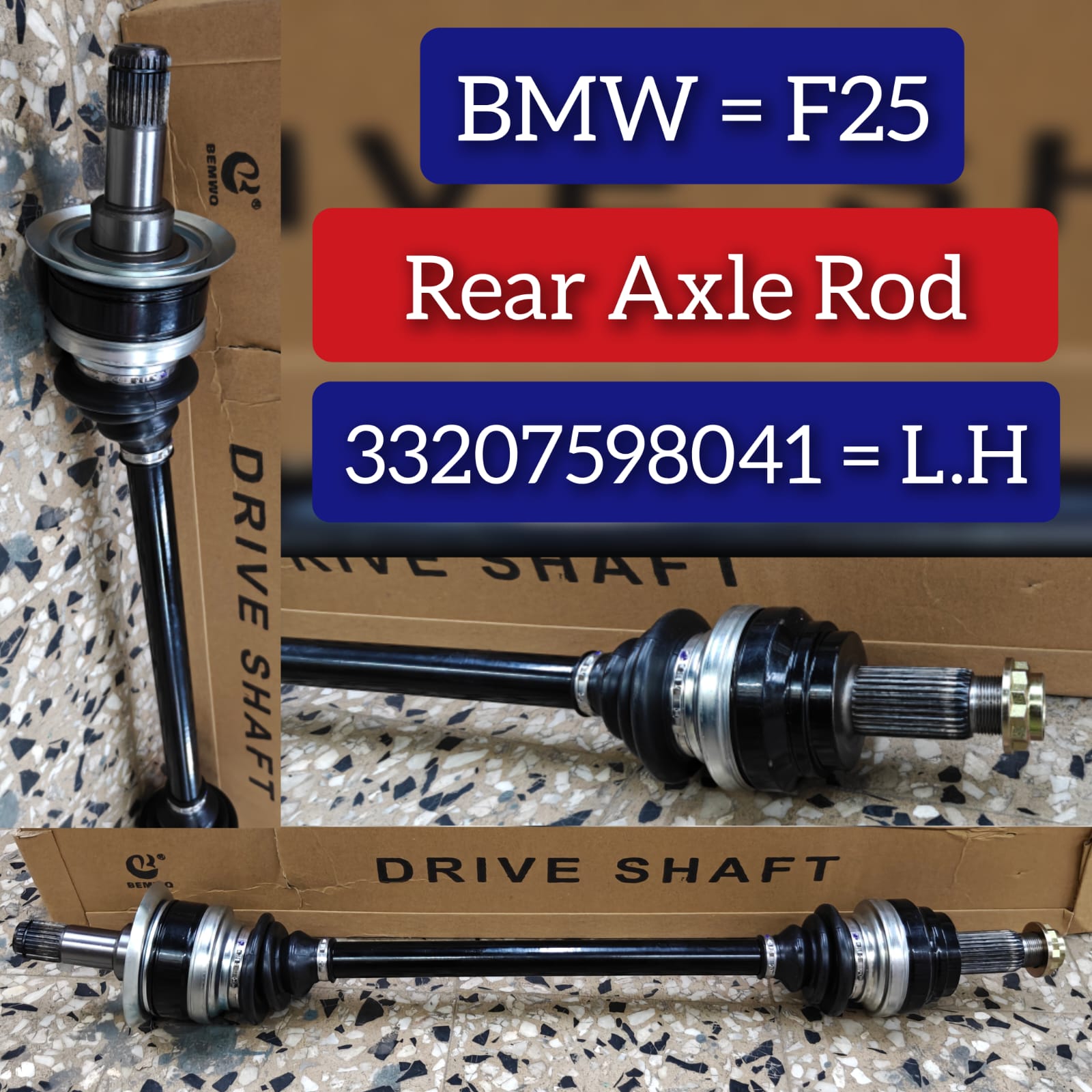 Drive Shaft Left 33207598041 & Right 33207598042 Compatible With BMW F25
