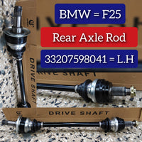 Drive Shaft Left 33207598041 & Right 33207598042 Compatible With BMW F25