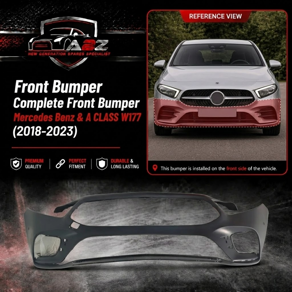 Front Bumper A17788002801 Compatible With Mercedes Benz & A CLASS W177 2018-2023 Tag No.244A