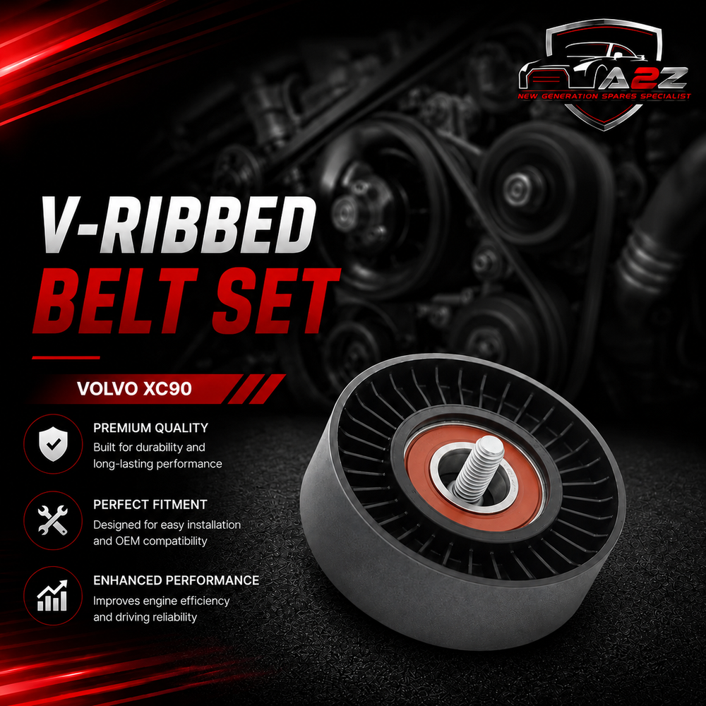 V-ribbed Belt Set 31401193 & 30677215 & 30757007 & 30777696 & 31401286 & 6G9N8620BB Compatible With VOLVO XC90