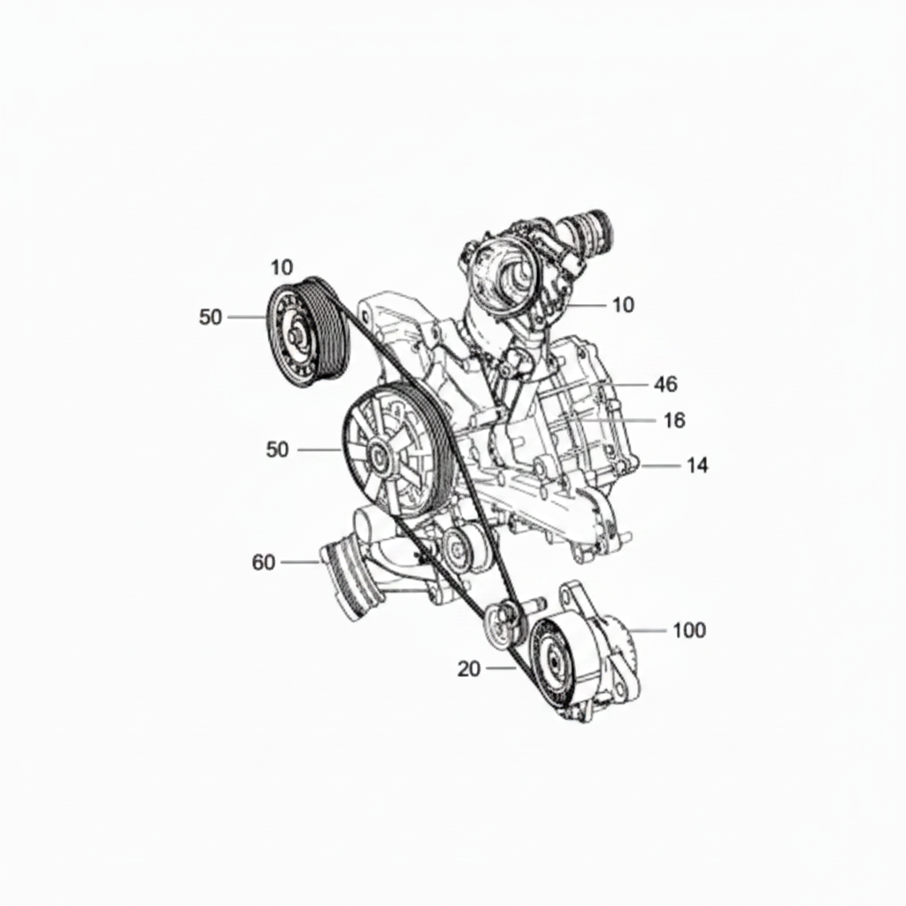 Belt Tensioner With Pulley 2762000270 2762000170 2762000370  Compatible With MERCEDES-BENZ C-CLASS (W205) & GLC (X253) & GLS (X166) & S-CLASS (W222, V222, X222) & GLE (W166) Tag no : 15