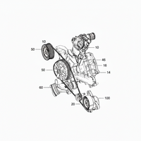 Belt Tensioner With Pulley 2762000270 2762000170 2762000370  Compatible With MERCEDES-BENZ C-CLASS (W205) & GLC (X253) & GLS (X166) & S-CLASS (W222, V222, X222) & GLE (W166) Tag no : 15