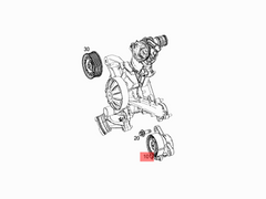Belt Tensioner With Pulley 2762000270 Compatible With MERCEDES-BENZ C-CLASS (W205) & GLC (X253) & GLS (X166) & S-CLASS (W222, V222, X222) & GLE (W166)