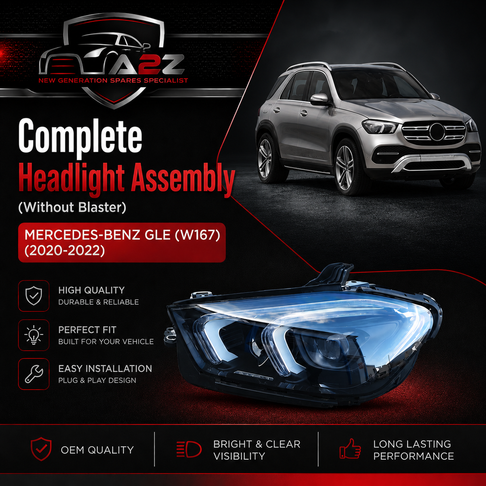 Headlight Headlamp Left A1679066706 & Right A1679066806 (Without Blaster) Compatible With MERCEDES-BENZ GLE (W167) (2020-2022)