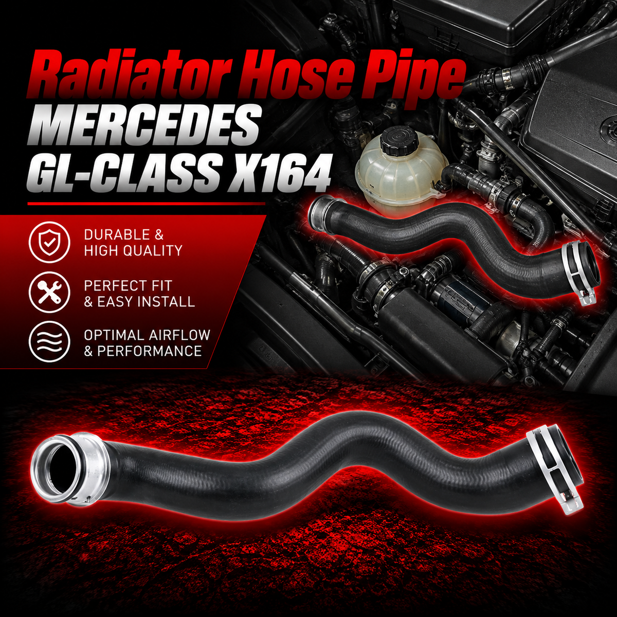 Radiator Hose Pipe  1645014782 A1645014782 For Mercedes GL-CLASS X164 Tag-H-27