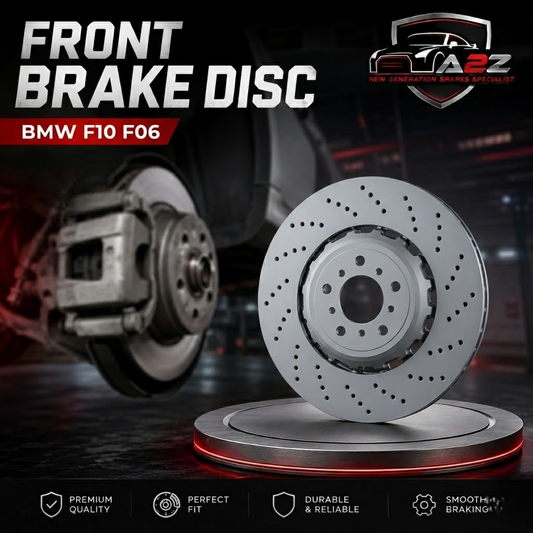 Front Brake Disc Right 34212284102 & Left 34212284101 Set Compatible With BMW 5 Series F10 & 6 Series F06