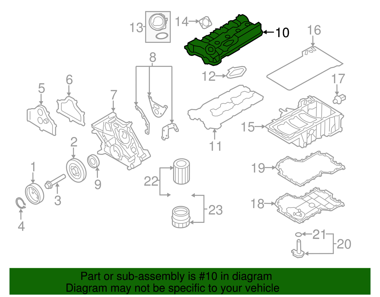 Tapit Cover (Aluminium) 11127588545 11127566283 Compatible With BMW X5 (E70) Tag No.43