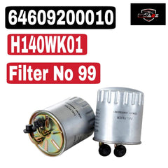 Fuel Filter H140WK01 & 64609200010 & KL313 Compatible With  MERCEDES-BENZ C-CLASS (W203) & C-CLASS (W204)Tag 99