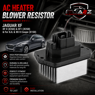 Blower Resister Motor C2Z6538 Compatible With & Jaguar  XF II (X260) & XF I (X250) & For XJL & XK II Coupe (X150)