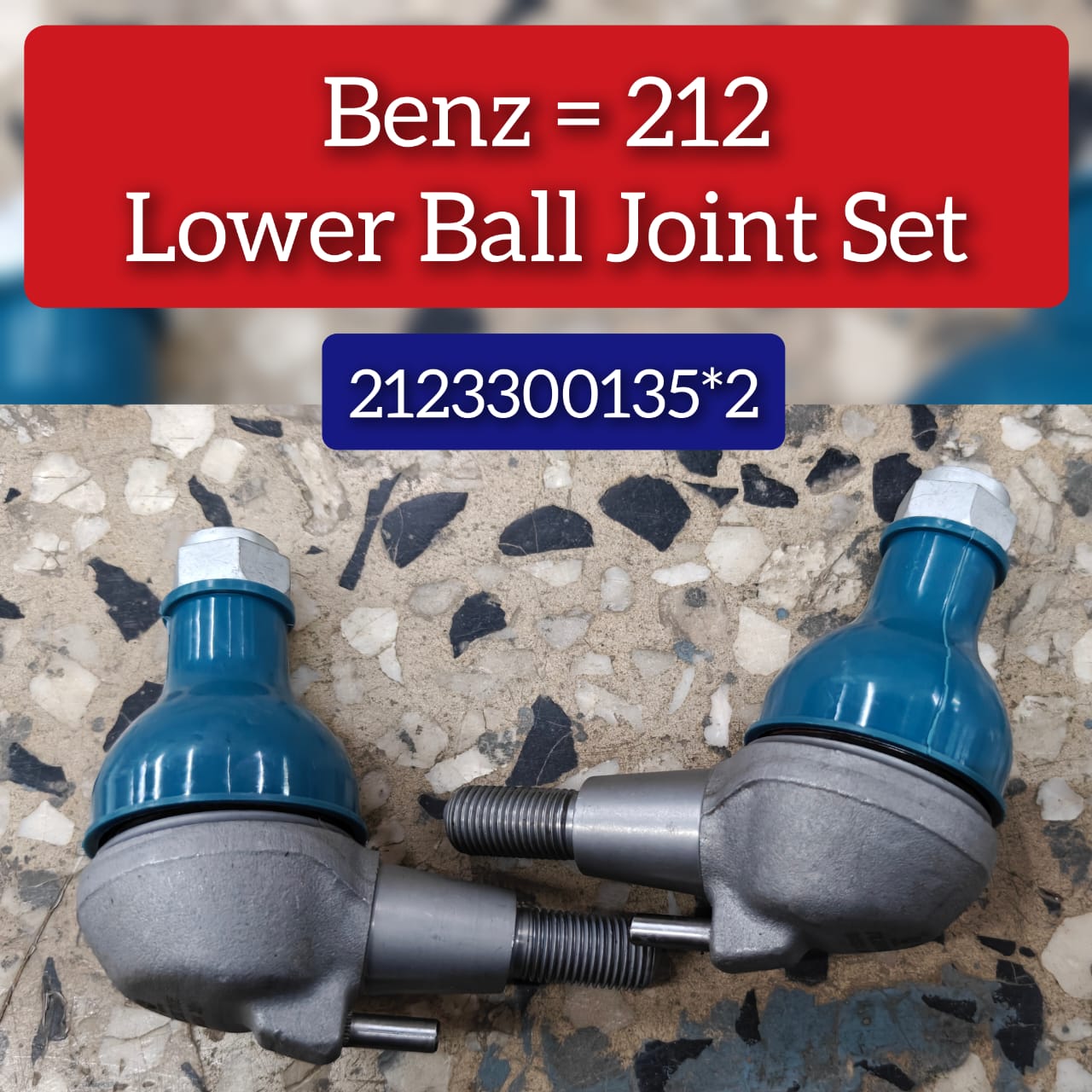 Front Lower Ball Joint Right & Left 2123300135 A2123300135 Set Compatible With MERCEDES-BENZ CLS (C218) & E-CLASS (W212)