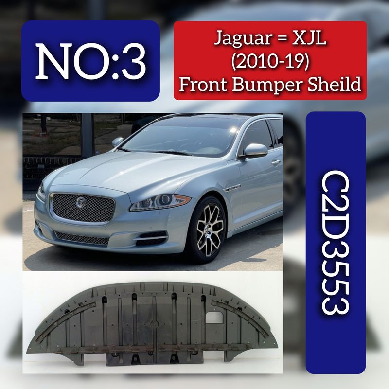 Front Bumper Sheild C2D3553 Compatible With Jaguar XJL (2010-2019) Tag No.3