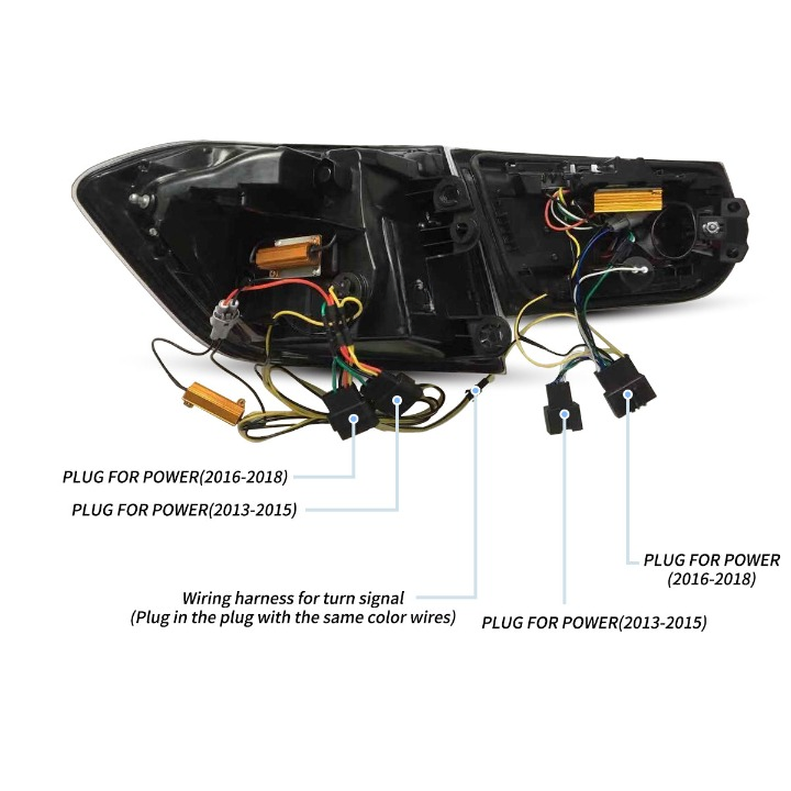 Upgrade Complete Tail Light Assy Set ( Upgrade Normal To LCI Model) Plug And Play No Need To Change Bumper Compatible With BMW F30 (2012-15) Tag No.3