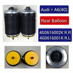 Rear Left  Air Spring Air Suspension 4G0616001Q 4G0616001K 4G0616001R 4G0616001S 4G0616001T Compatible With AUDI A6 C7 (4G2, 4GC) | A6 / S6 & A6 C7 Avant (4G5, 4GD) | A6 / S6 & A7 Sportback (4GA, 4GF) | A7 / S7 (2010-18)