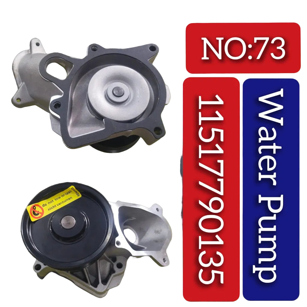 Water Pump 11517790135 11517790322 11517790471 11517790472 11517791833 11517791834 11517788305 Compatible With BMW 3 Series  (E90) & 5 Series E60 F10 F07 & 7 Series (F01, F02, F03, F04) & X3 (F25) & X5 (E70,F15, F85) & X6 (E71, E72) Tag-W-73