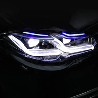 Complete Headlight Assy Set (Upgrade To G30 Style) Plug And Play No Need To Change Bumper Compatible With BMW F10 (2011-17) Tag No.4