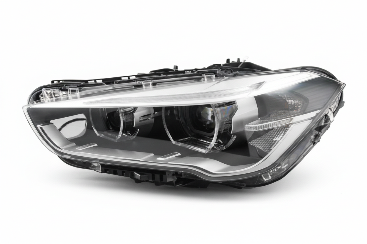 Headlight Headlamp Left 63117472223 & Right 63117472224 (Without Blaster) Compatible With BMW X1 F48 (2016-2019) Projector