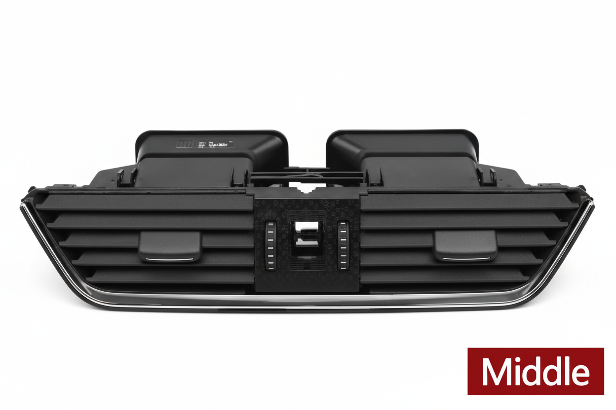 Black Ac Vent Grille Assembly Center 5E0820951  Right 5E0820951  Left 3VD819701  Rear 5ED819203 Left 5E0819701-A  Right 5E0819702-A Compatible With Skoda Octavia (New Model)