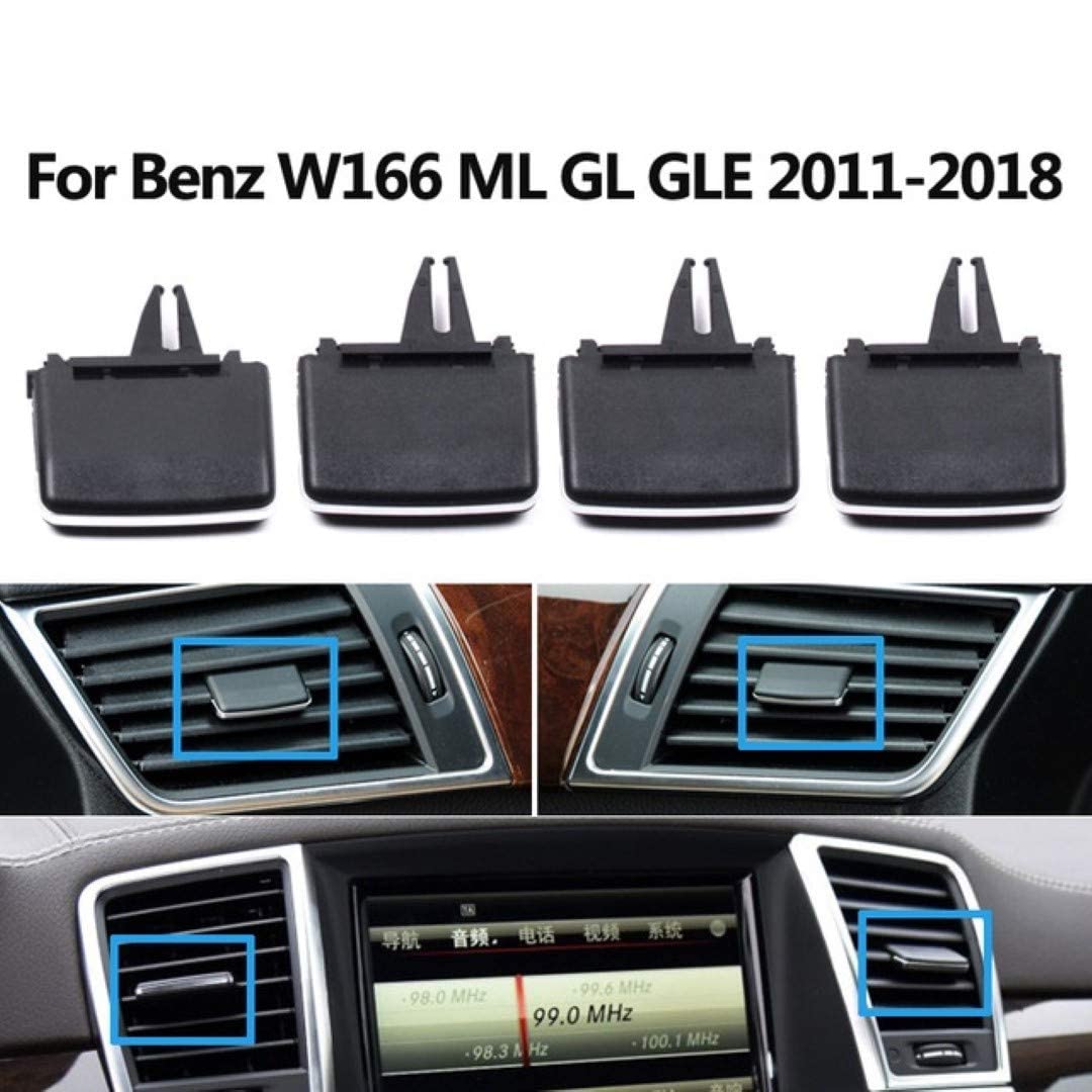 All Front Air Conditioner Wind Volume Control Button AC Vent Grille Outlet Slider Clips Repair Kit 1668300054 1668300254 1666800854 Compatible With  MERCEDES BENZ ML-CLASS W166 & GL-CLASS W166 & GLE W166