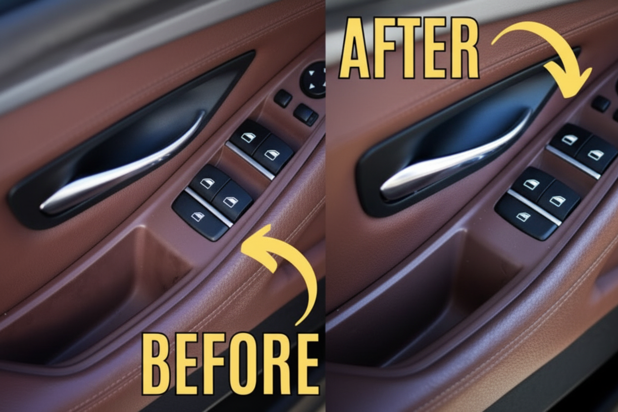 Inner Door Handle Assembly (Without Leather Set Of 7) Compatible With BMW 5 Series F10