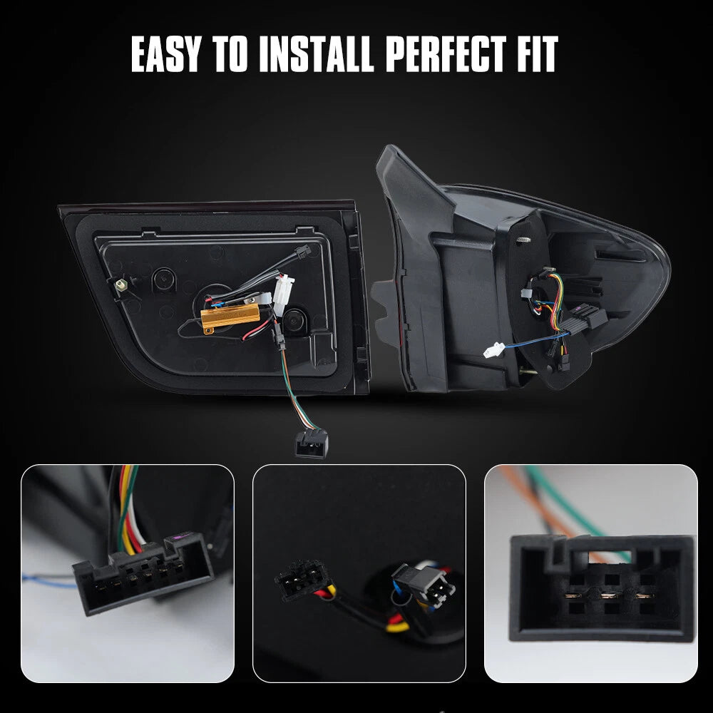 Upgrade Complete Tail Light Assy Set (Upgrade Normal To G30 Latest Style) Plug And Play No Need To Change Bumper Compatible With BMW E70 (2007-13) Tag No.6